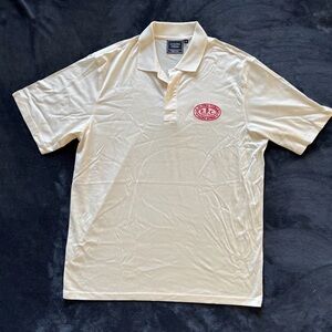 La Gloria Cubana Cream Polo with Red Emblem Calidad Suprema
